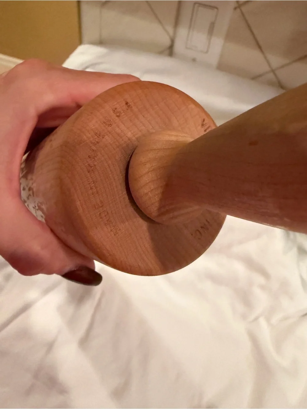 HTF Vic Firth Barrel Rolling Pin Solid maple Wood Roller